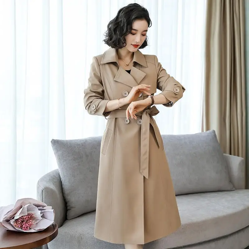 2024  Autumn Winter Trench Coats Women Korean Casual Female Windbreaker Streetwear Office Lady Long New In Coat Jacket Ourwears