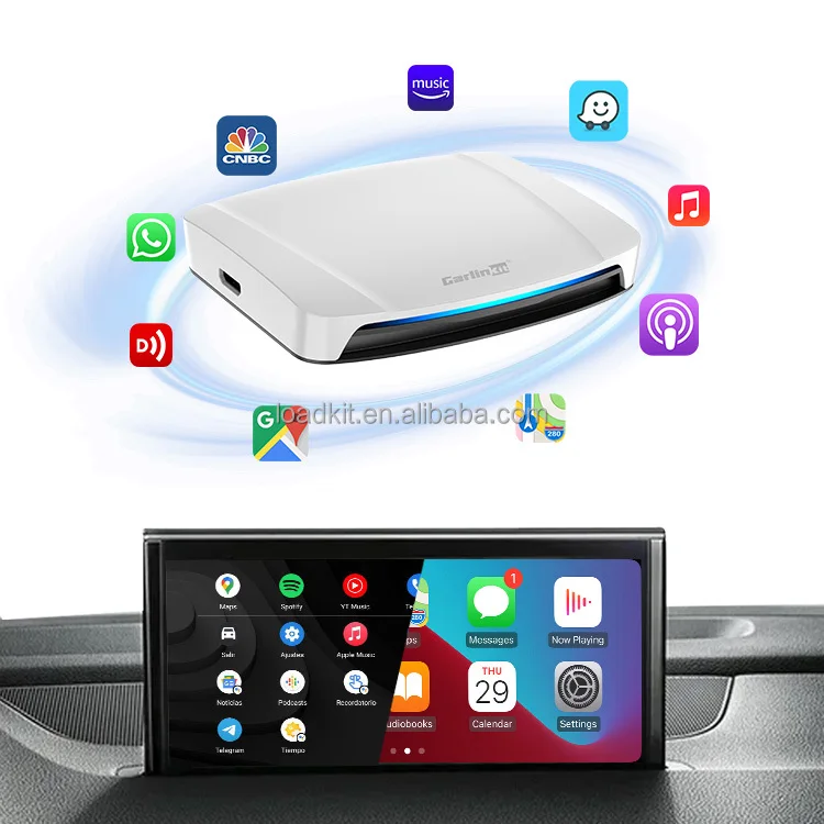 Portatil 8GB 128GB Wireless CarPlay Android Auto AI Box Dual Channel Car Android 13 Usb Hdmi Play Dongle For Netflix Google