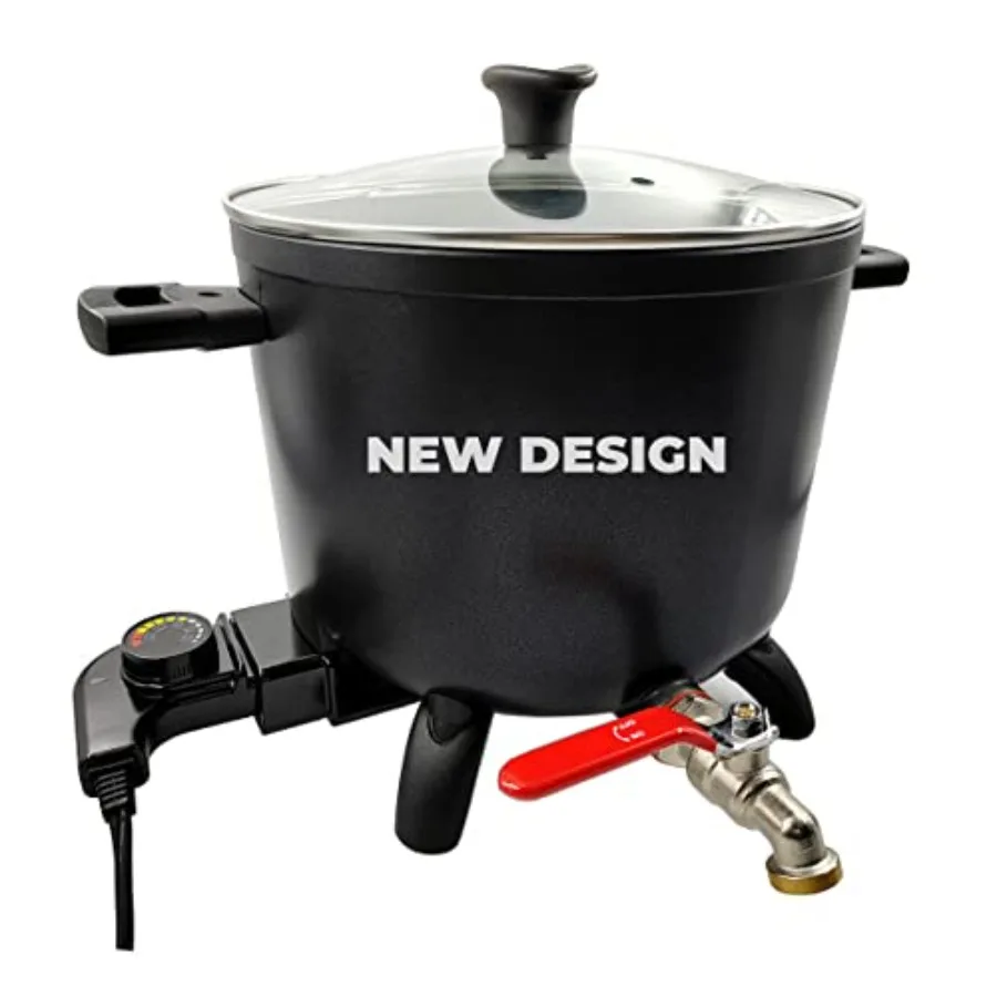 

Электрический воскоплав для изготовления свечей, 7 кварт (14 фунтов), набор для плавления соевого воска с клапаном быстрого слива