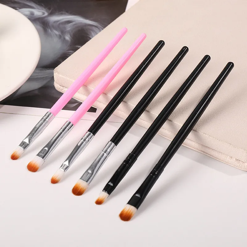 50pcs/lot Plastic handle Lip Brush Lipstick Brush  Concealer Brush/Eye Shadow Brush Make Up Tools Applicator