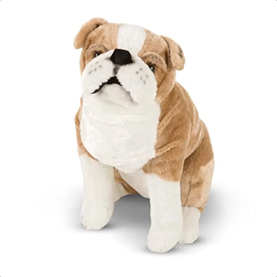 

Melissa Doug Giant English Bulldog Lifelike Stuffed Animal Nearly 2 feet Tall