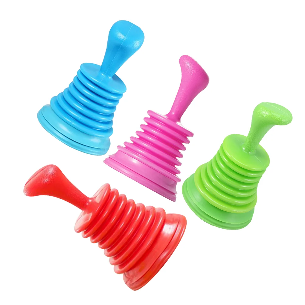 

4 Pcs Toilet Brush Plunger Kitchen Sink Filtering Tool Cleaner Bottle PVC for Kitchens