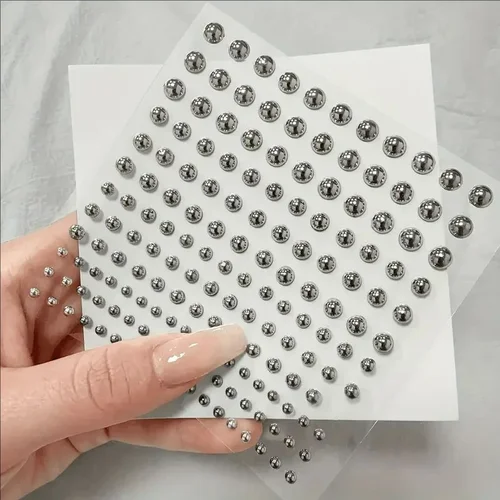 비 피어싱 립 네일 스티커, 자체 접착 방수, 재사용 가능한 가짜 립 네일, 눈썹 코 링, 바디 배꼽 단추 쥬얼리, 58 개 