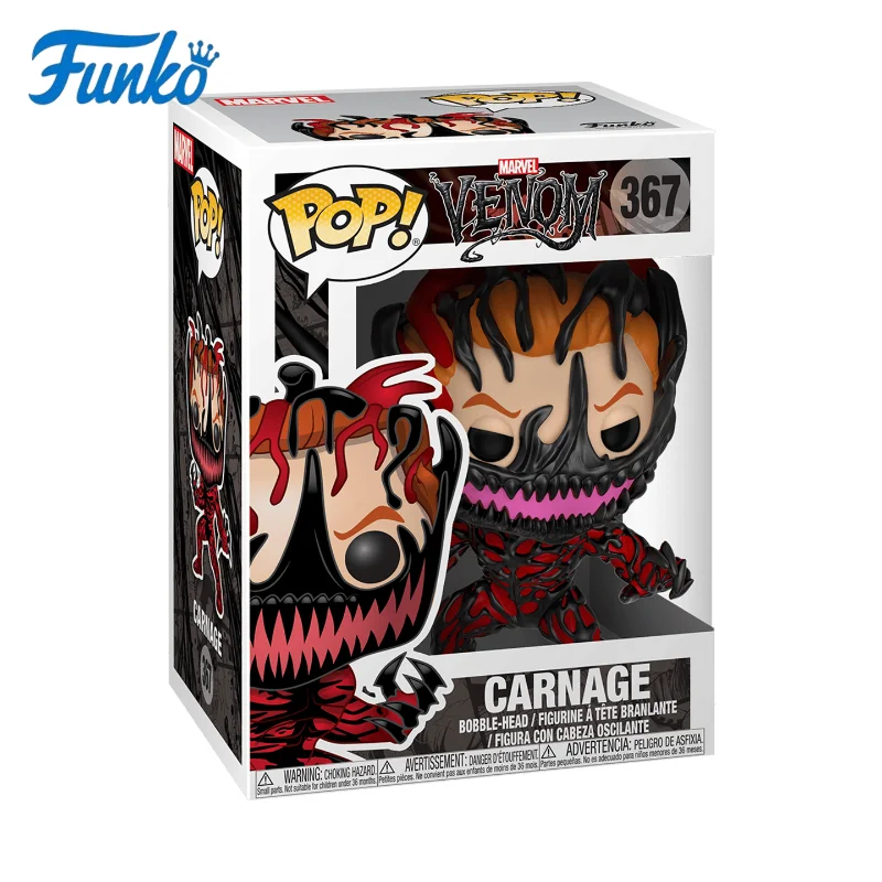 

Funko Pop! Оригинальная Коллекционная фигурка Marvel Venom Villain Carnage Cletus Kasady, подарок для мальчиков и девочек на Рождество