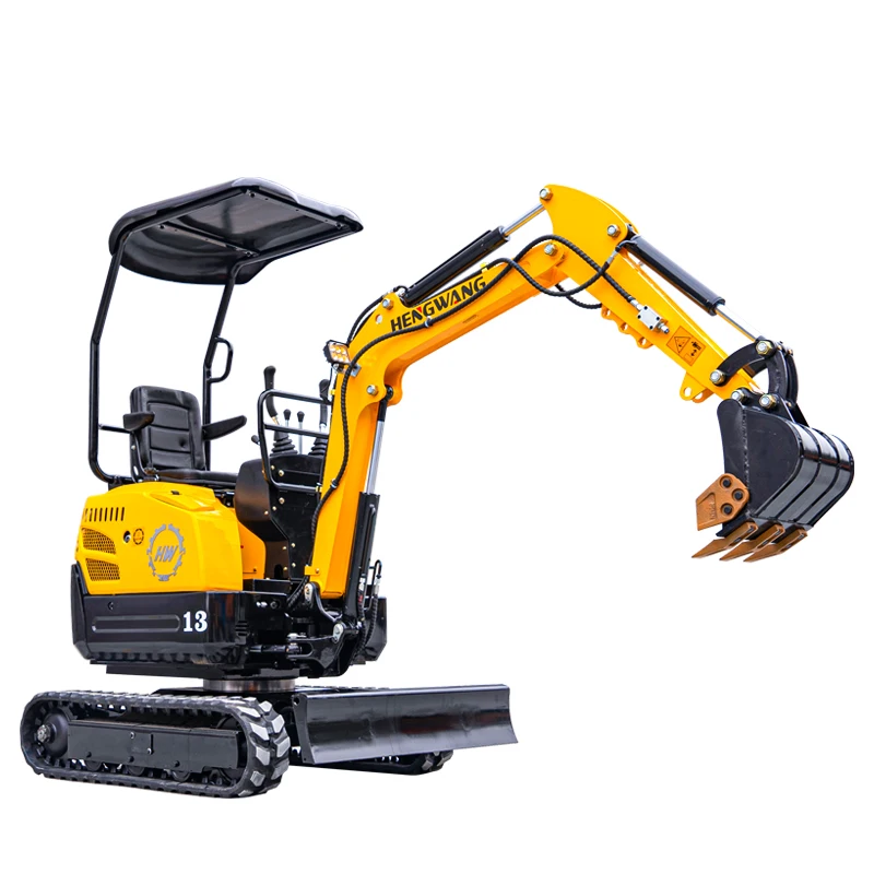 1.2t Excavator Diesel Engine Mini Excavator China Hydraulic Crawler Digger High Efficiency for Farm Garden Home Customized  Home