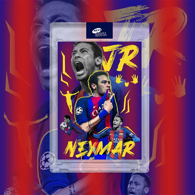 Panini Football DIY Homemade Collectible Cards Cristiano Ronaldo Neymar Messi Mbappe Haaland Olmo Festive gifts Suarez Benzema