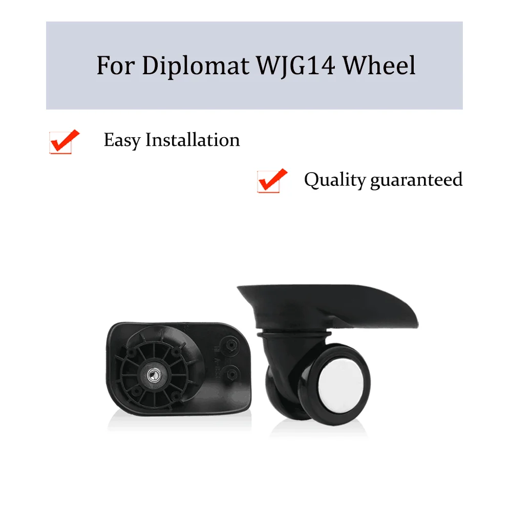 

For Diplomat WJG14 Universal Wheel Replacement Trolley Case Luggage Pulley Silent Smooth Shock Absorbing Accessories CasterWheel