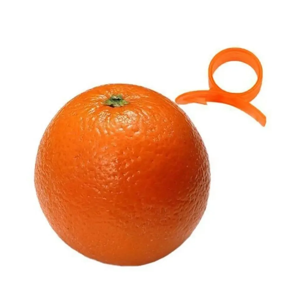 2pcs Ring Type Citrus Parer Opening Device Practical Finger Peeler Convenience Gadgets Stripper Tool Fruit Cutter Kitchen