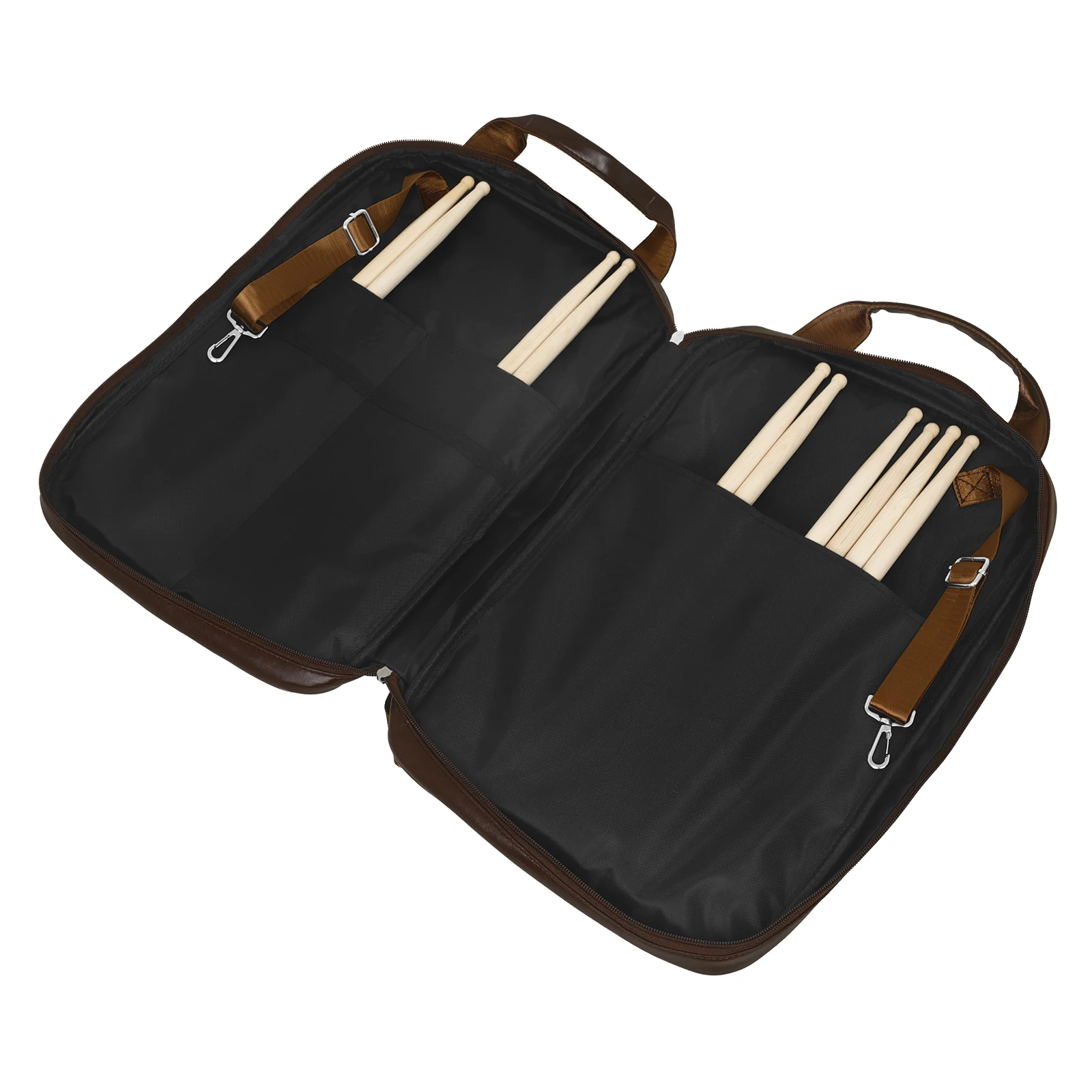 IRIN Drumsticks Bag PU Leather Drum Stick Handbag Carrying Case Backpack Music Score Book Bag Percussion Instrument Accessories