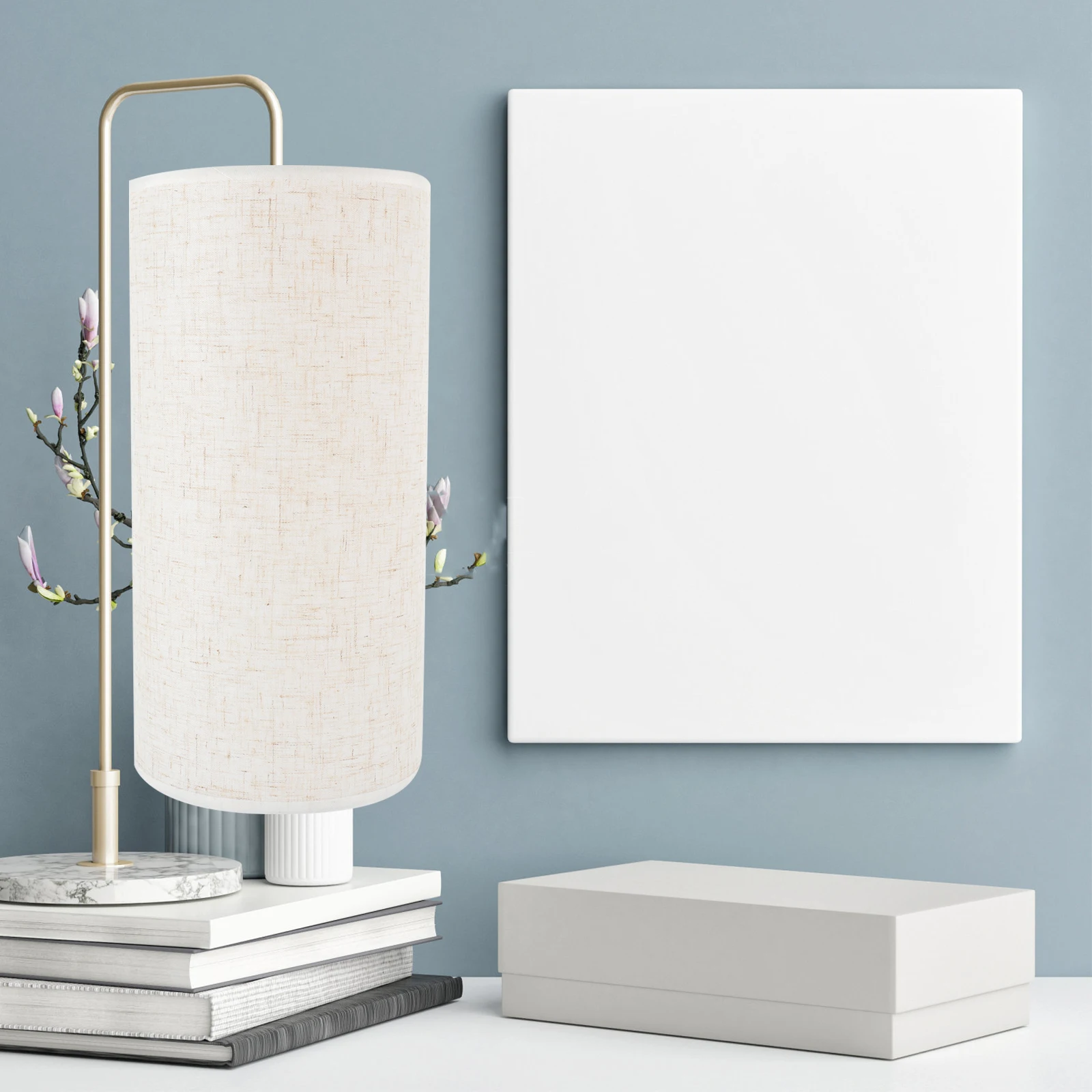 

Lamp Shade 14x28cm Linen Drum Small Lampshades for Table Wall Light Cover Cloth Vintage Handmade Lighting Accessories Lamp