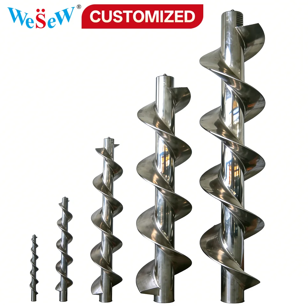 

Винтовые лопасти из нержавеющей стали на заказ Цельные лопасти пропеллера из нержавеющей стали без сварных швов Высоко износостойкие