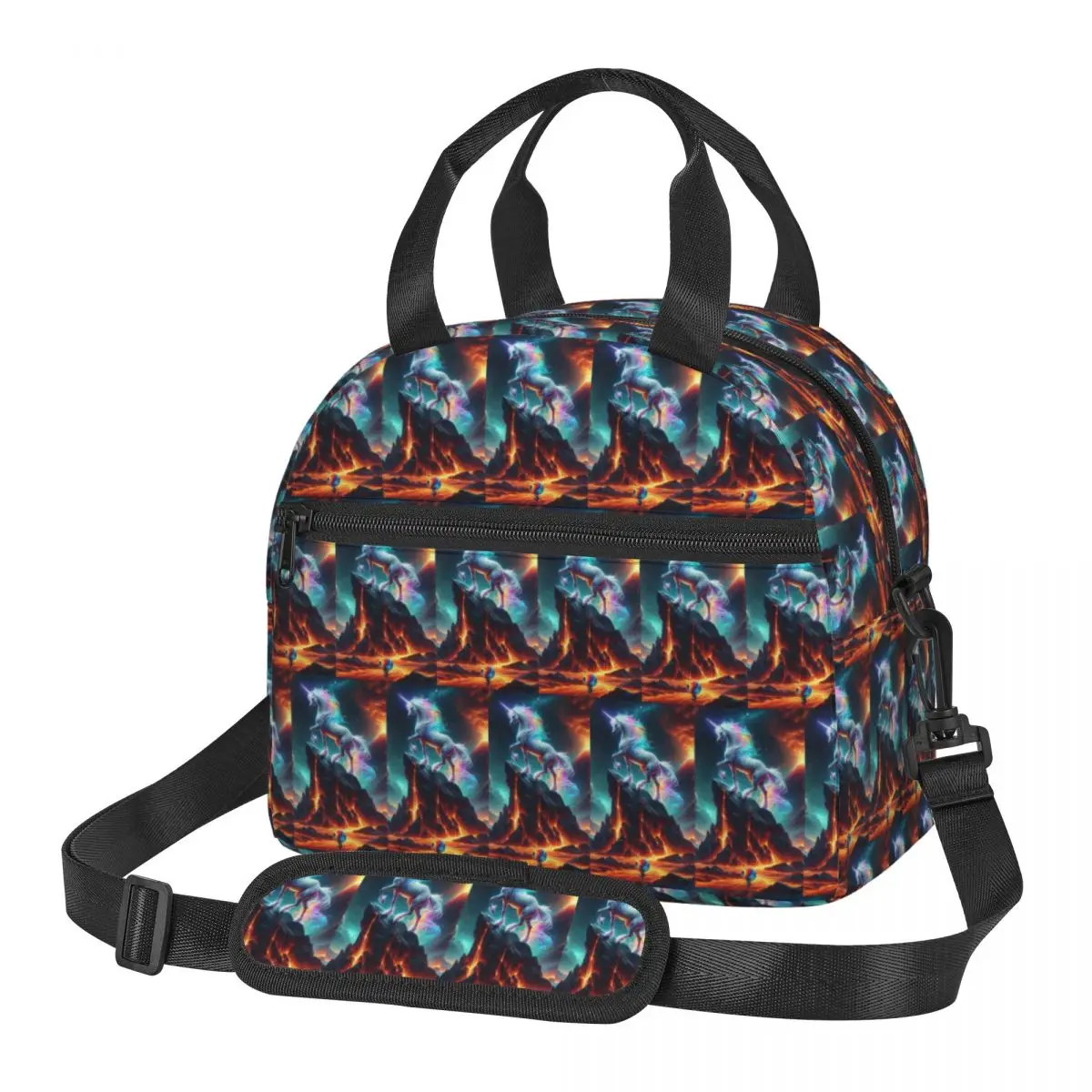 Unicorn Academy Insulated Lunch Bag for Women Picnic Storage Food Boxes Portable Cooler Thermal Lunch Box Tote