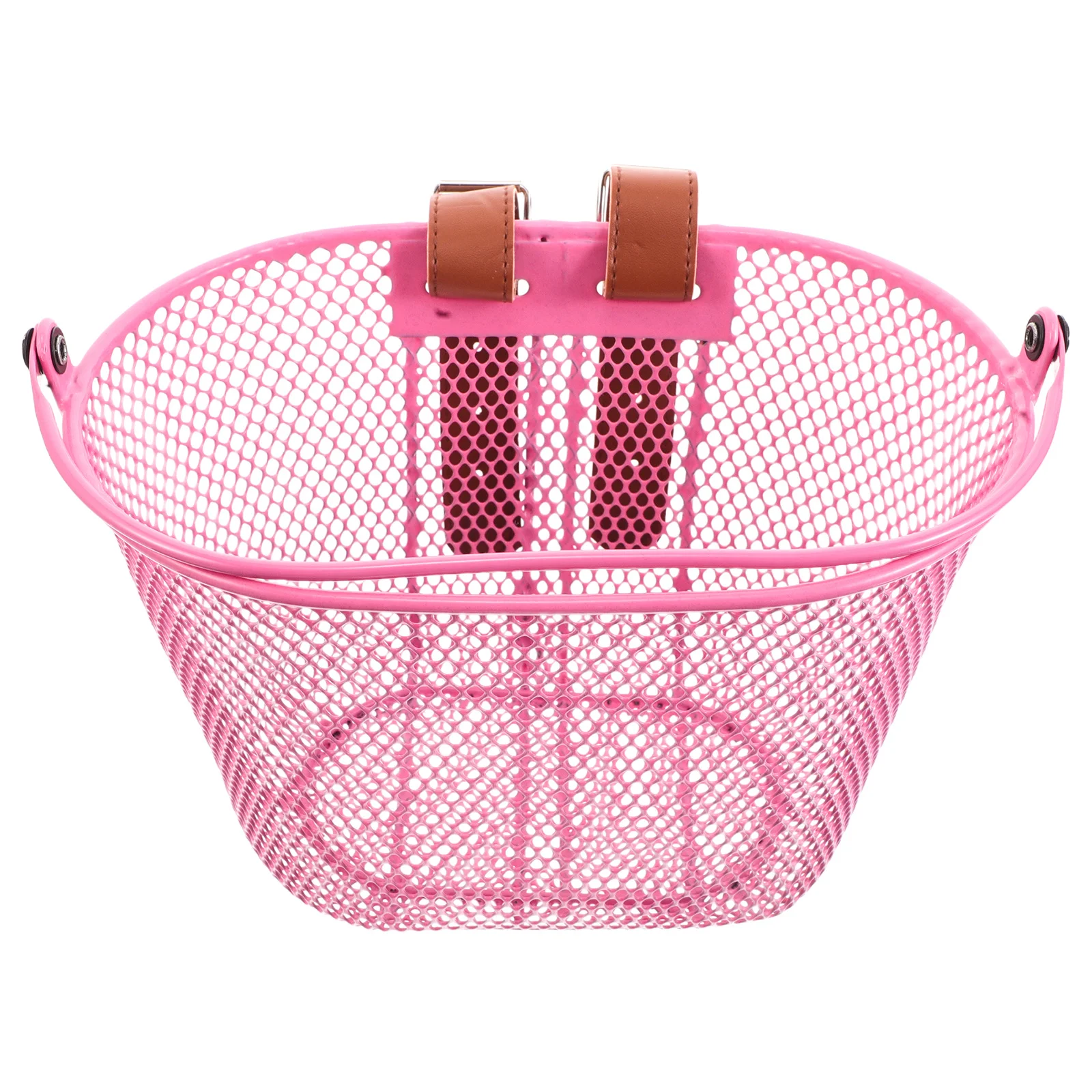 

Metal Bike Basket Front Handlebar Sturdy Iron Storage Organizer Easy Installation for Kids Bike Scooters Multipurpose Carry