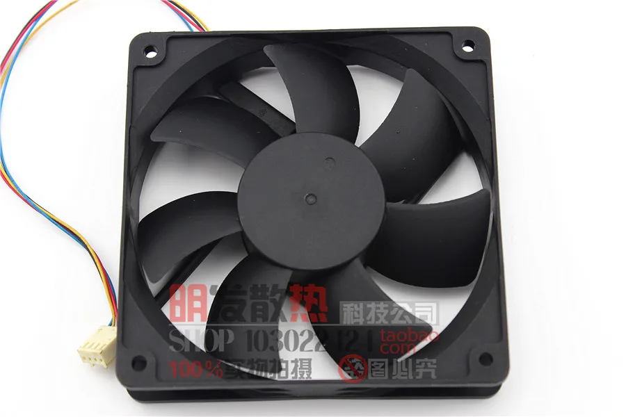 

AD1212UB-A73GL 12025 0.50A 12CM 4-wire Double Ball Air Volume Fan