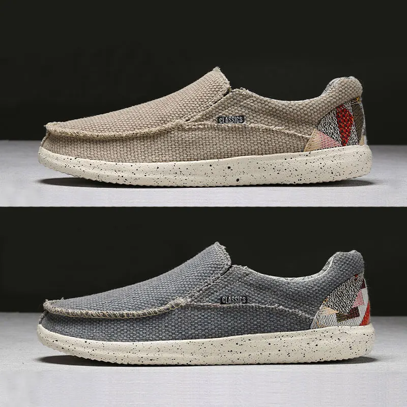 Men's Loafers Stylish Denim Slip on Shoes Breathable Comfort for All Day Wear Lightweight No Tie Easy To Wear Take Off Men Shoes