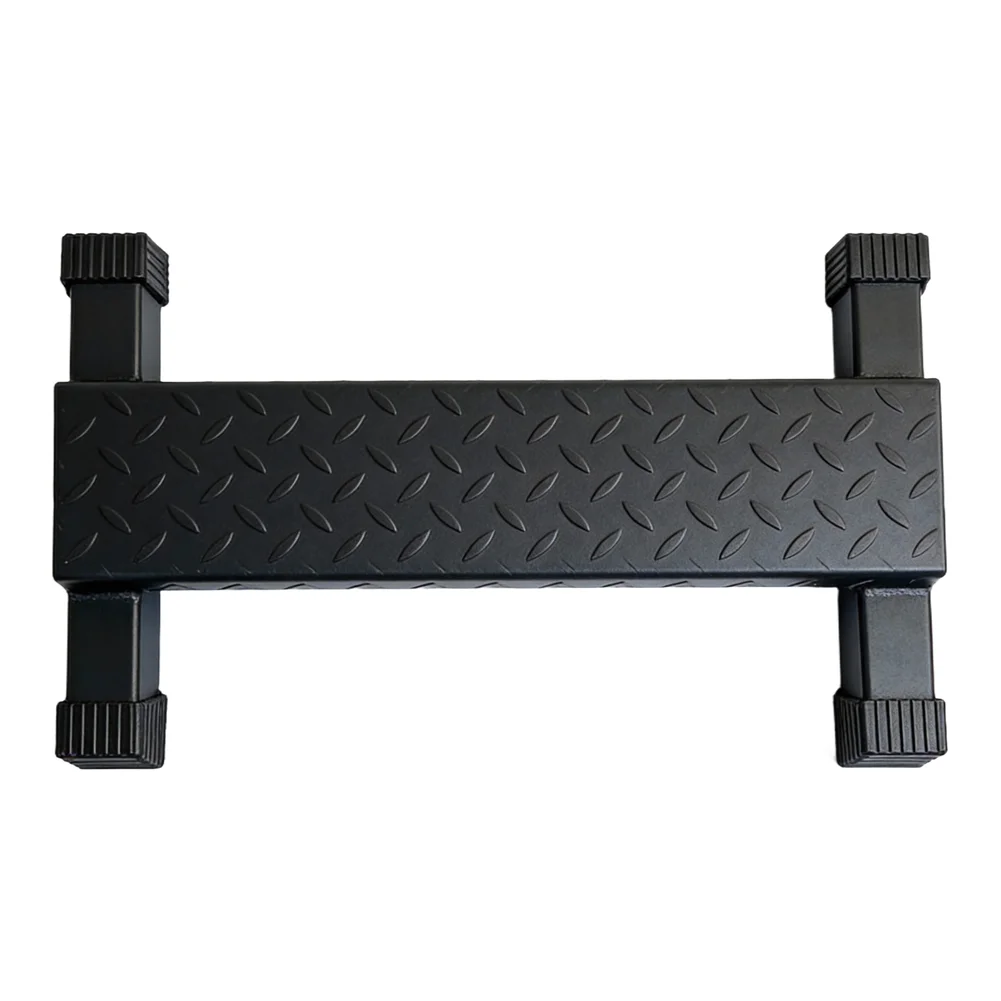 Barre de levage de mollets en acier pour support de squat, machine Smith, pédale de levage de talon, entraînement de force, équipement de fitness, noir, 55 cm