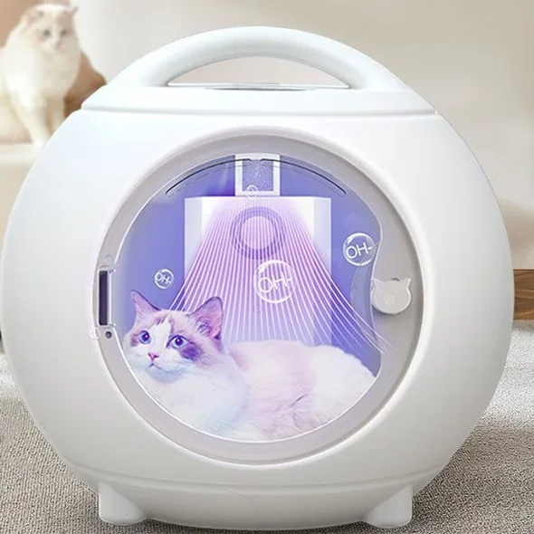 

STLFProfessional Big Box Room Dryer Blower for Cats Automatic Grooming Hair Box Pet Dryer