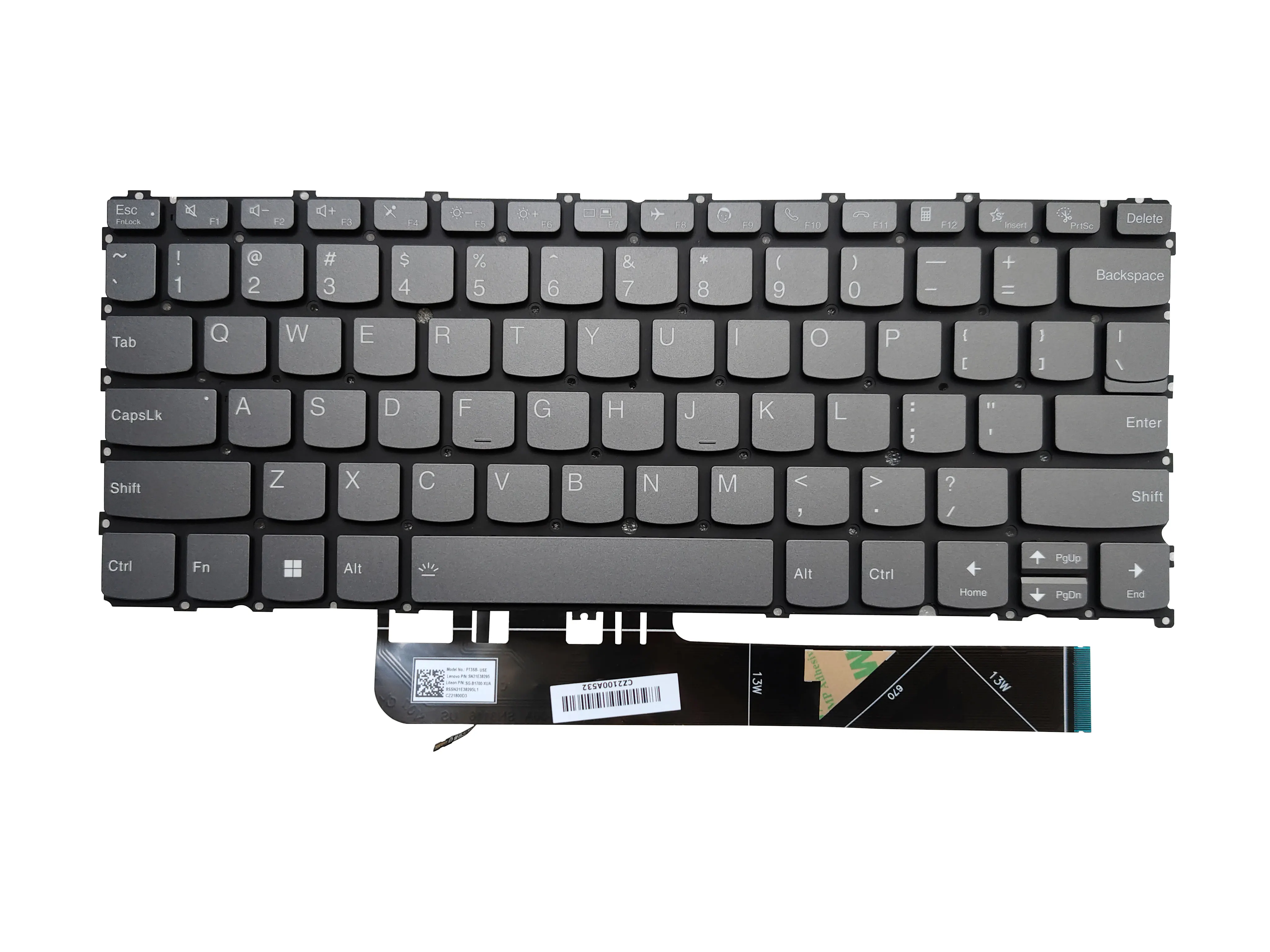 Imagem -03 - Teclado para Laptop Retroiluminado para Lenovo Lenovo Yoga 613 6-13abr8 6-13alc7 Eua Sn21e73481 Sn21e38295 Novo