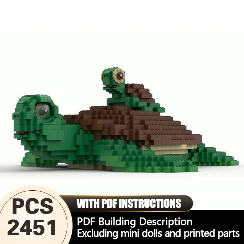 

Creators Animal Series Model MOC Building Bricks Sea Turtle Modular Technology Gifts Holiday Assemble Children Toys Suit