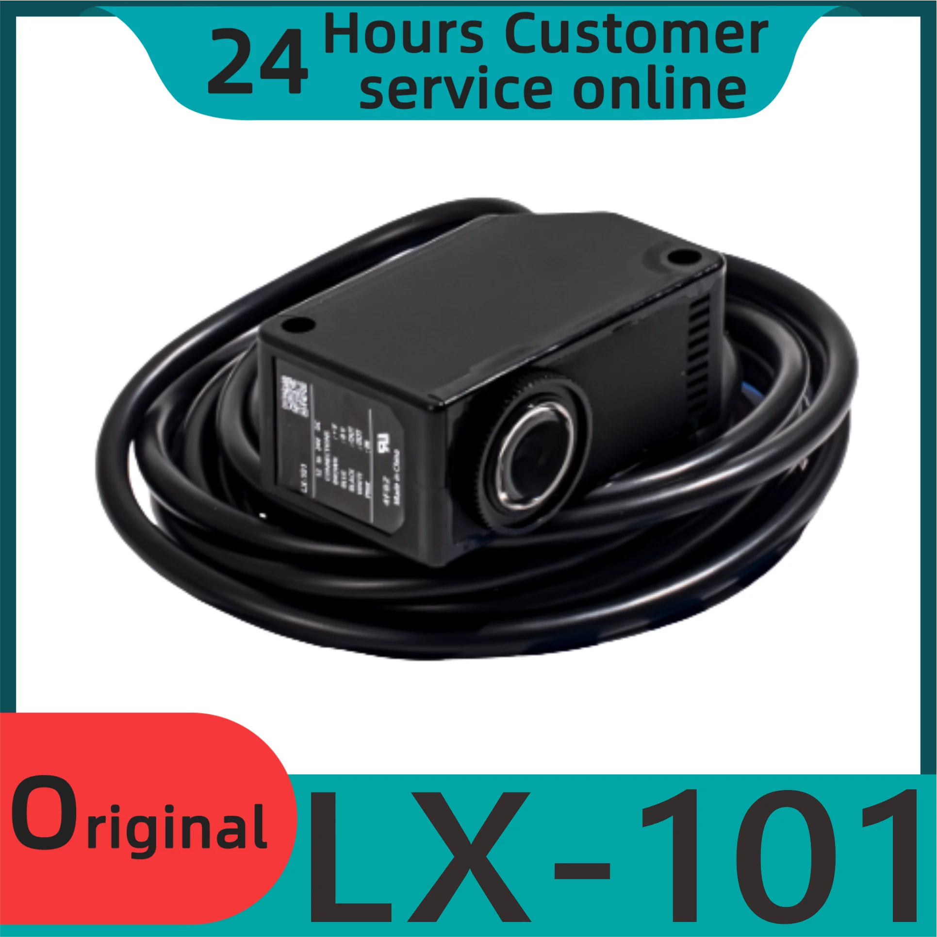 Lx-101 New Original Color Code Sensor Photoelectric Switch Sensor Digital Color 3 Led Sensor Npn-2m Cable