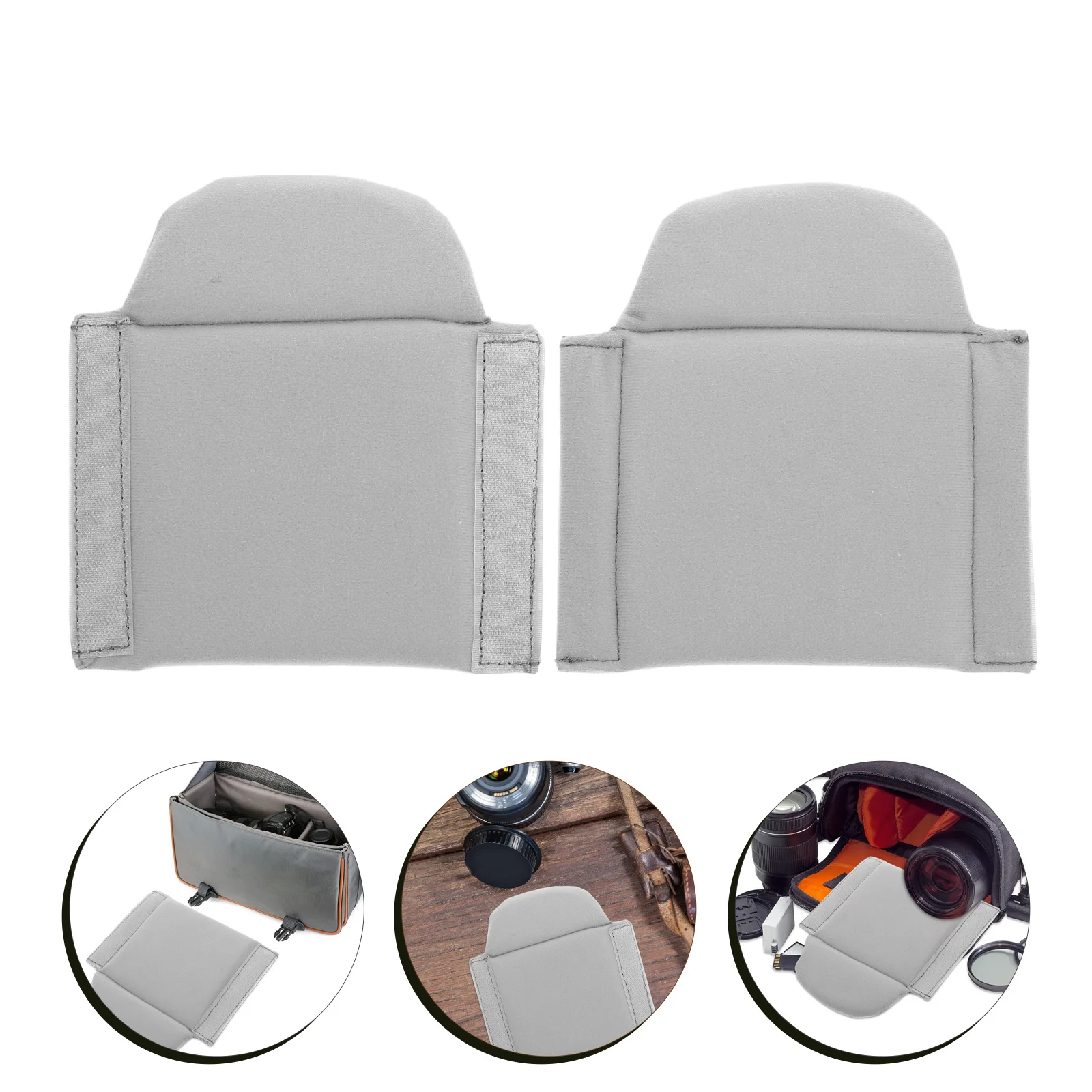 

2Pcs Camera Bag Dividers Shockproof Pads Reusable Adjustable Insert for Travel Outdoor Photography Equipment Protection