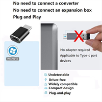 Type C Mouse Jiggler Undetectable Mouse Mover USB C Mouse Shaker Simulated Mouse Movement for Keep Computer Awake Black