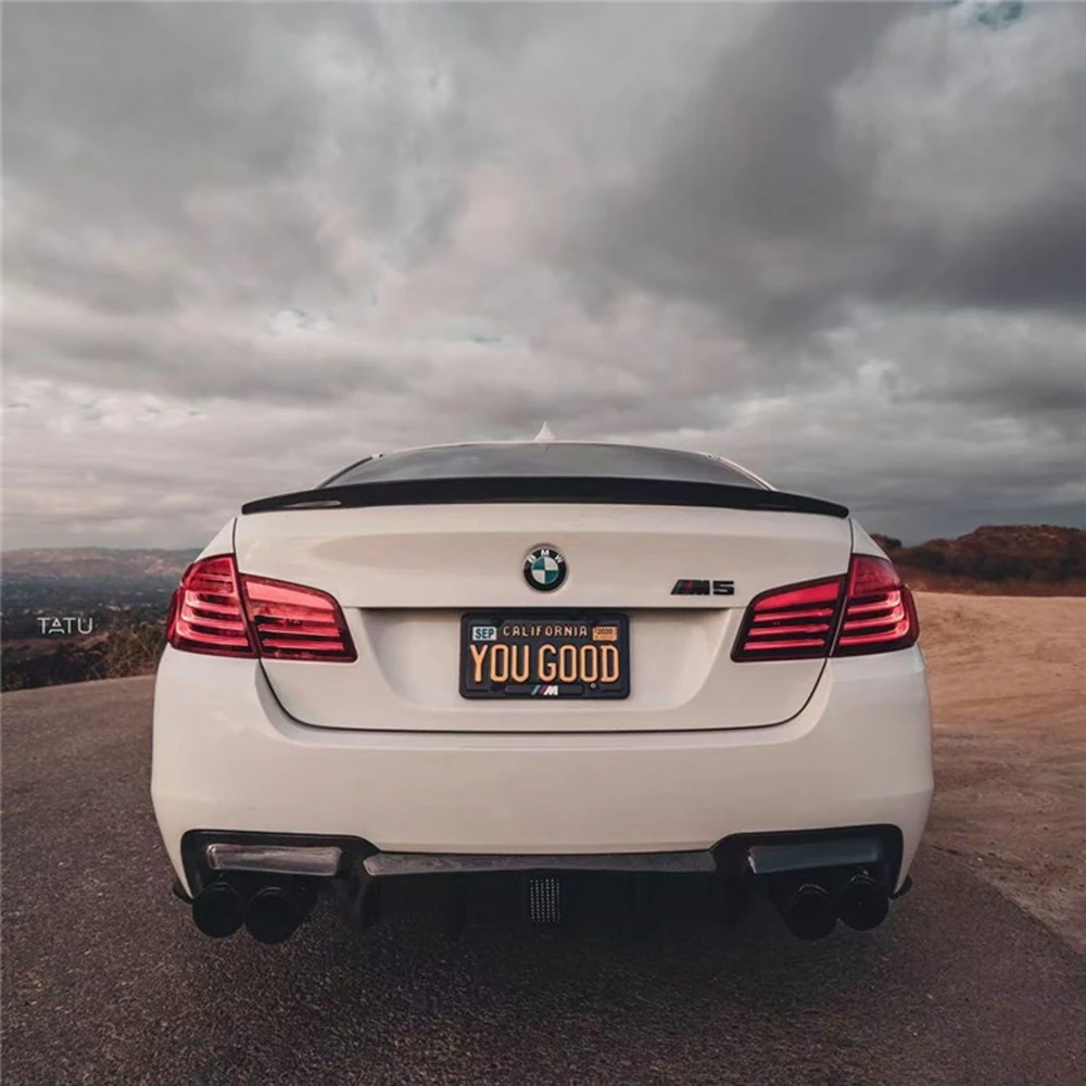 For BMW F10 F18 Spoiler ABS Material Car Rear Wing Primer Color Rear Spoiler for BMW M5 520i 528i 535i 530i 525i F10 F18 Spoiler view 5