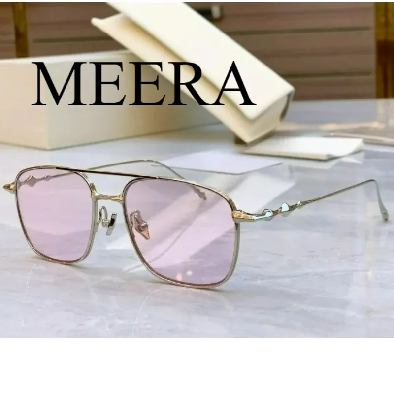 

Korea Titanium Anti Blue Light Square Women Men Pink Sun GM Eyeglasses Frame Optical Glasses Prescription GM Sunglasses UV400