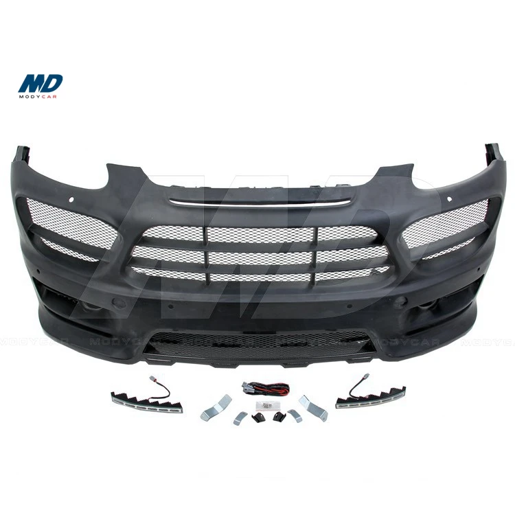HM Style Half Carbon Fiber Narrow Front Bumper for 2010-2014 Porsche Cayenne 958