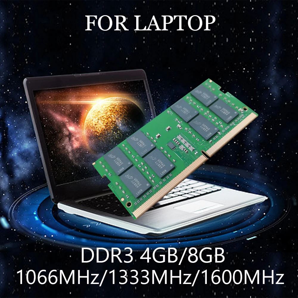 Imagem -06 - Memória Portátil 8gb Ram 1066mhz 1333mhz 1600mhz 4gb 1.5v 204pin Sodimm Pc3 8gb Sologram-ddr3