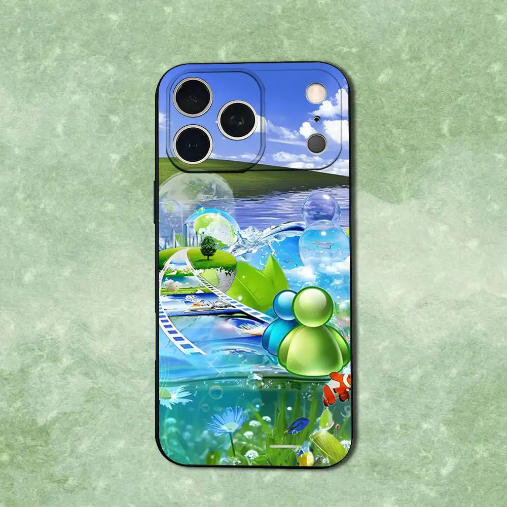 Funda de teléfono Frutiger Aero de arte fresco para iPhone 14,13,17,12,11,16,15,Plus,Pro Max,XS,X,XR,SE,Mini, funda negra de silicona suave