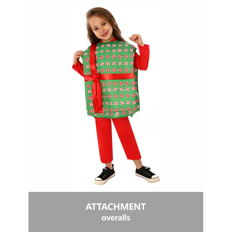 WU01 عيد الميلاد كاندي هدية مربع اللباس مجموعة بنين بنات عيد الميلاد ازياءJk5 *!