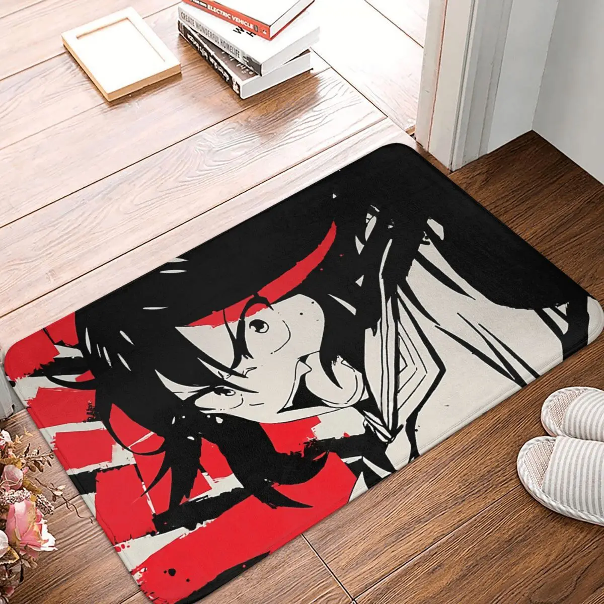 Kill la Kill Anime Non-slip Doormat Kitchen Mat Ryuko Matoi Balcony Carpet Entrance Door Rug Bedroom Decorative