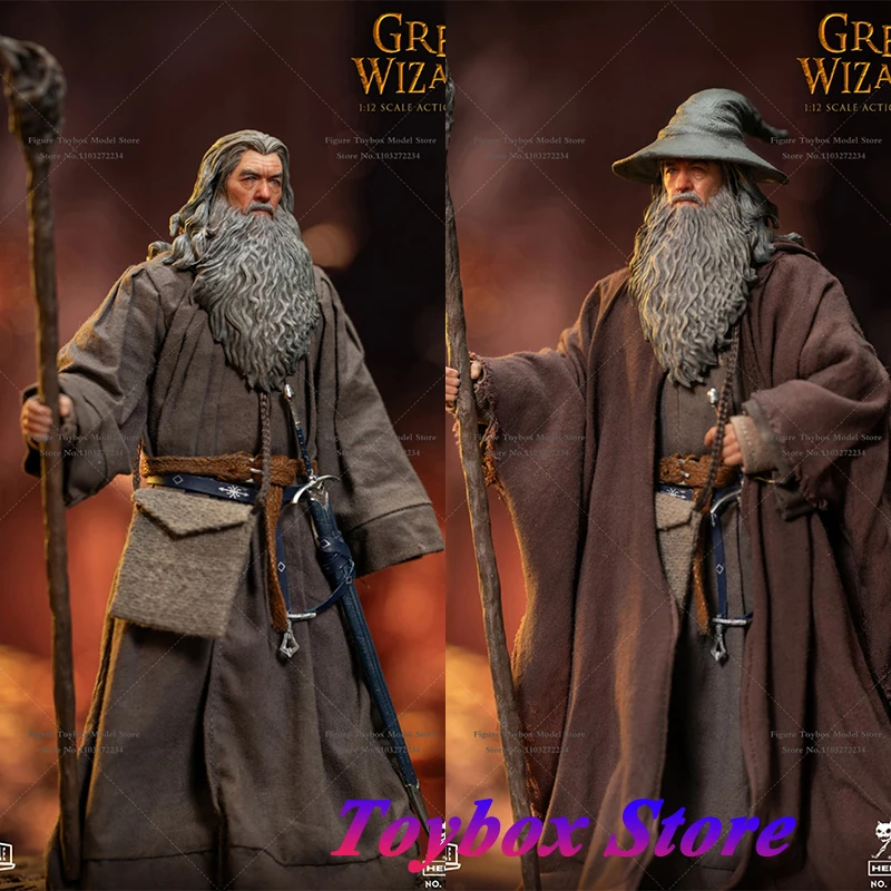 In Stock DYM202401 1/12 Scale Gray Wizard Movable Action Figure Movie Fans Collectible 6