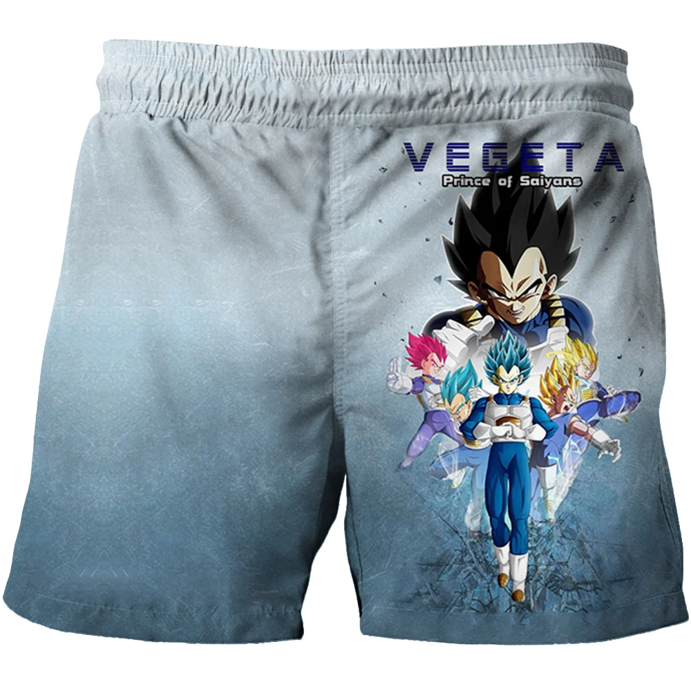 2026 Sommer Dragon Ball Herren 3D-Druck Shorts Vegeta-Print Schnelltrocknende Kinder- und Familien-Sportshorts Atmungsaktiv