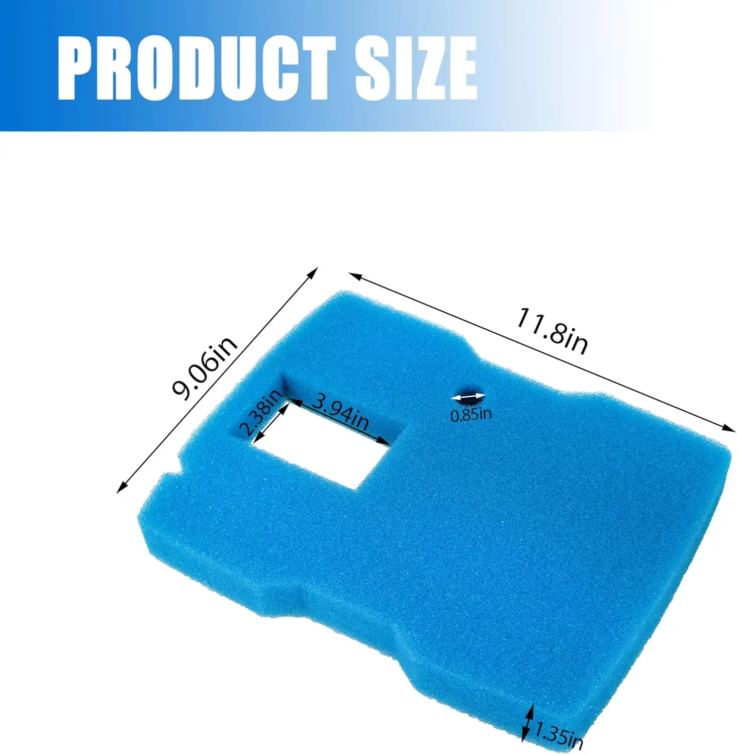 1/2/4/10PCS Replace Sponge Filter Pad For 660 GPH Pond Pump For CUF-6000 Maintenance Home Garden Pond Filtration Equipment Parts