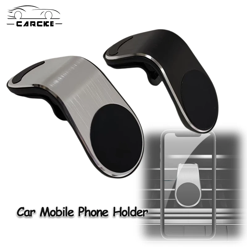 Car Mobile Phone Holder for Air Conditioner Outlet Navigation Magnetic Bracket L Type Car Phone Mount Magnetic Navigation Holder