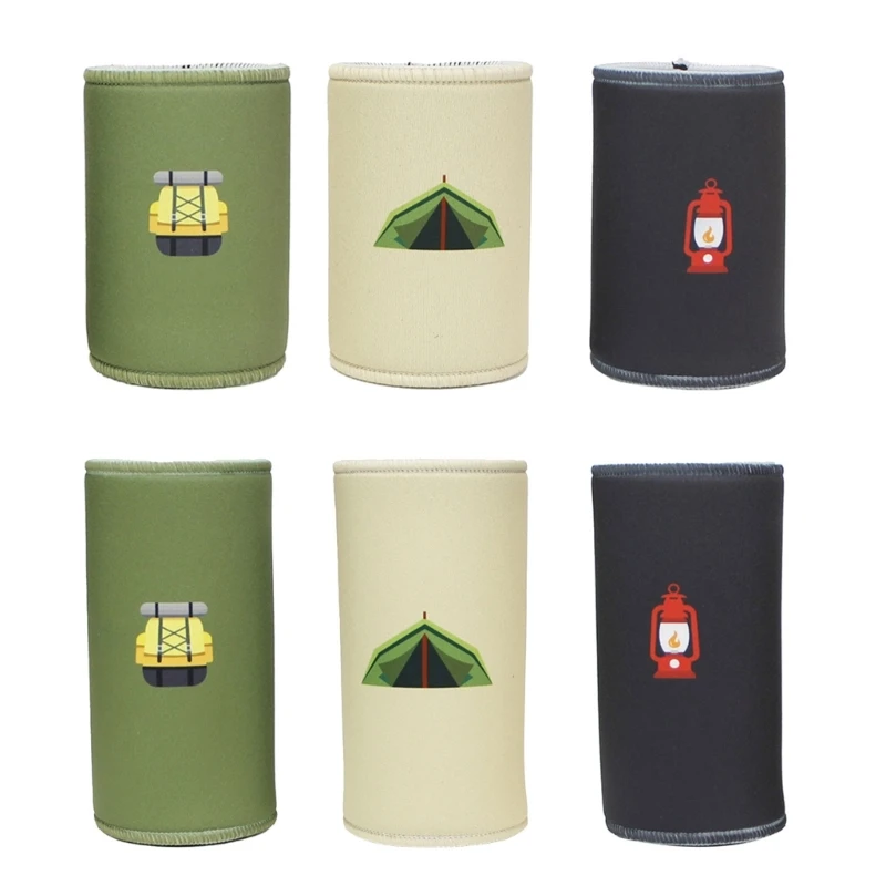 Outdoor Camping Can Cover Insulated Can Coolers Sleeves Light Weight Beer Sleeves Bottle Holder Nonslip Drinks Can Cover