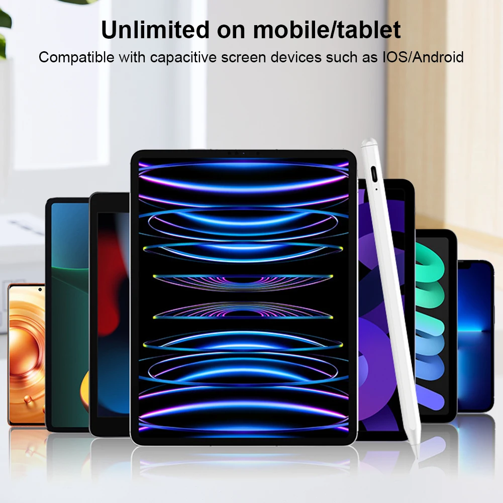 Стилус для сенсорного экрана, емкостный стилус, высокоточная и чувствительная ручка для планшета для IPhone/iPad и других телефонов, планшетов