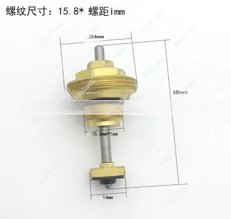 

Underfloor Heating Manifold, Pack Of 6 Return Pin Valve Core M30 X 1.5, Return Pin Valve Core, Thermostatic Valve Core