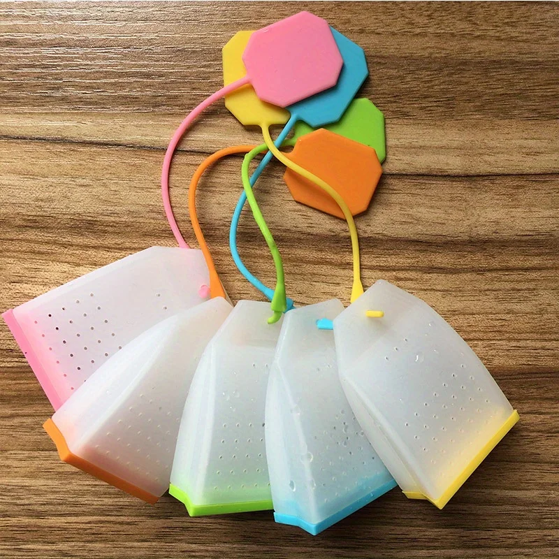1pc Silicone Tea Strainer Herbal Spice Infuser Filter Diffuser Kitchen Coffee Tea Tools Random Color, Teaware Accessories