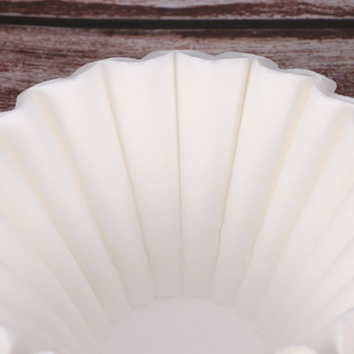 

50pcs Coffee Filter Paper Unbleached -Grade Disposable Tall Side For Coffee Machine Easy Cleaning White