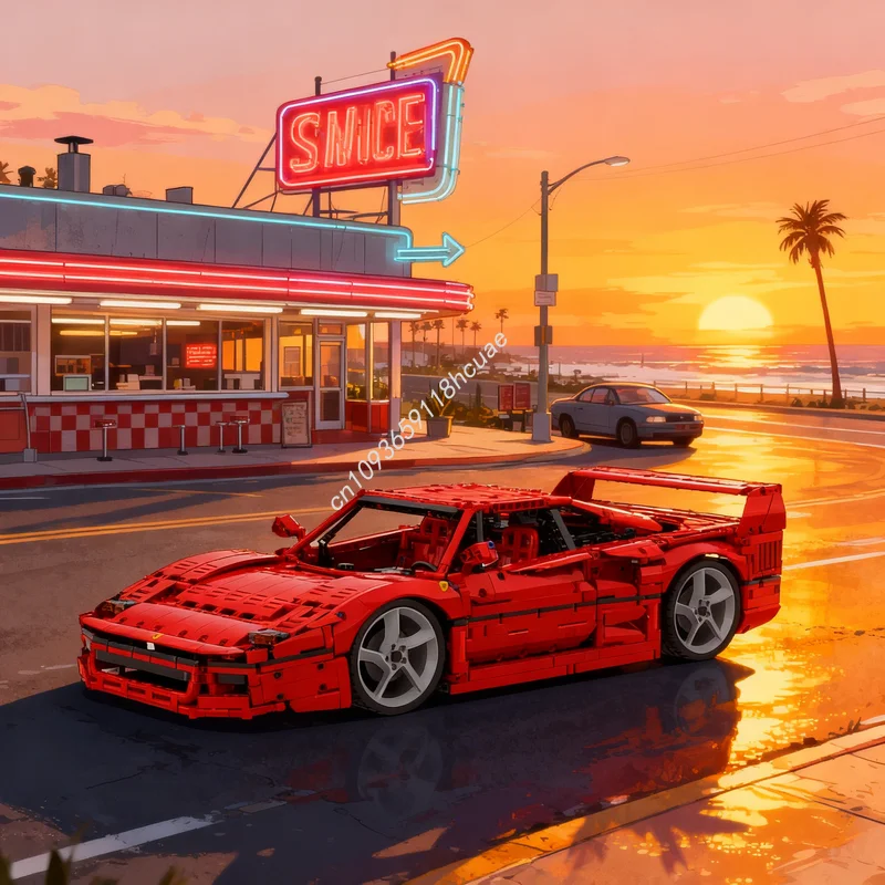 

2738pcs MOC Technical Ferrariesd 1 8 Model Building Blocks Construction Toys Assemble Christmas Gifts DIY Creative Idea Brick