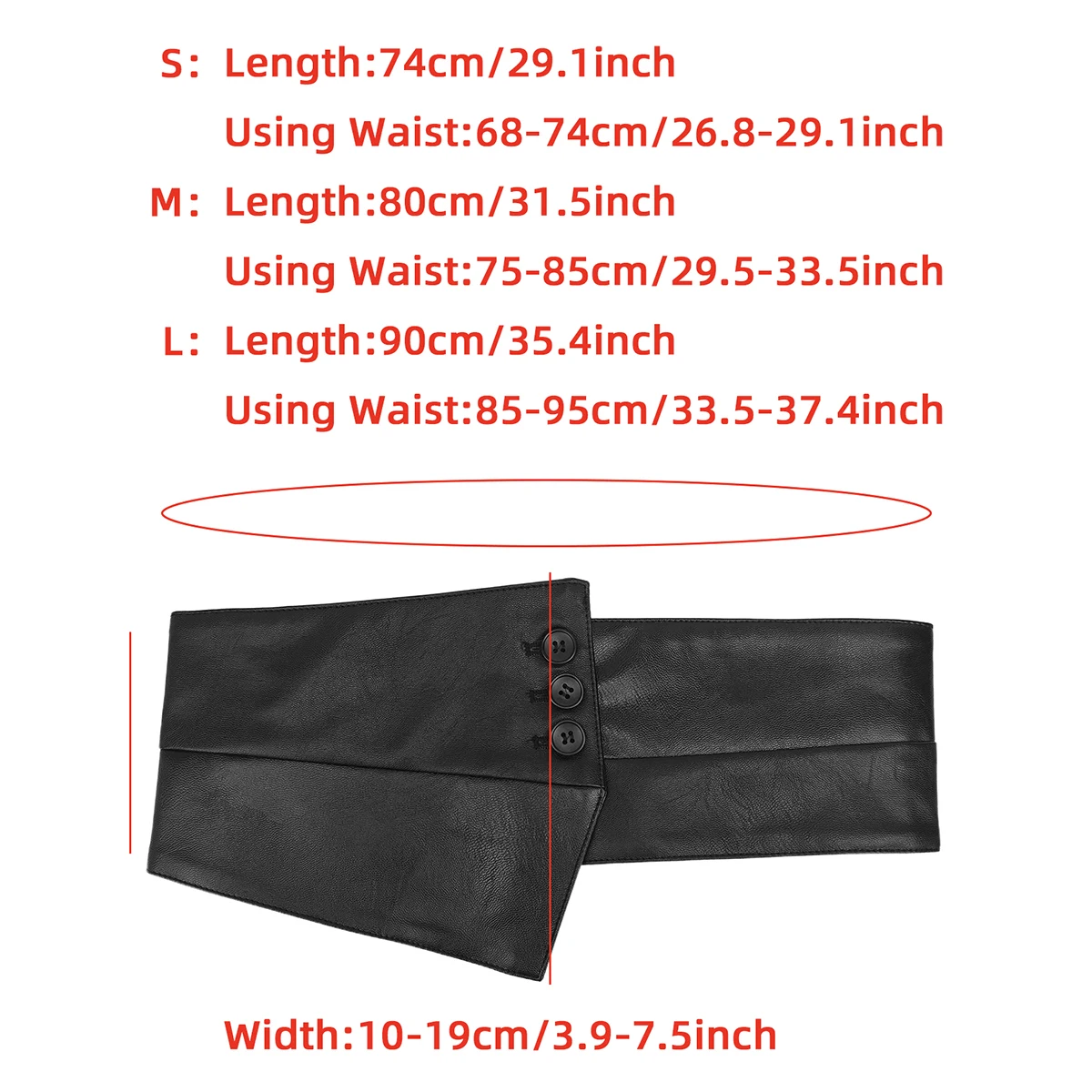 Ein schwarzes Damenmode-Kleid mit breitem Gürtel, verziert mit unregelmäßigem Design aus PU-Lederbund und elastischem Korsett – Detail 2