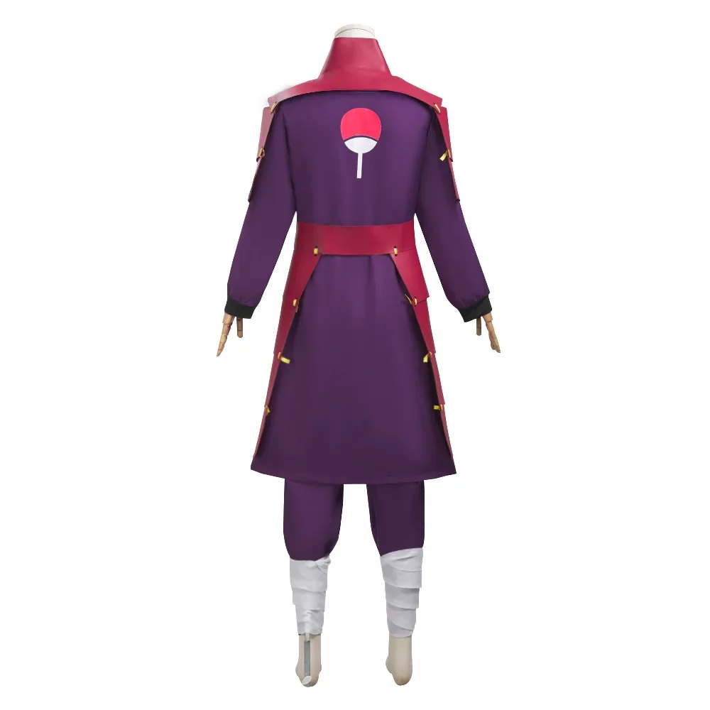 Kostium Cosplay Anime Uchiha Madara, Uniform Bojowy, Zbroja, Top, Spodnie, Bandaż, Strój na Halloween, Karnawał, Przebranie Męskie