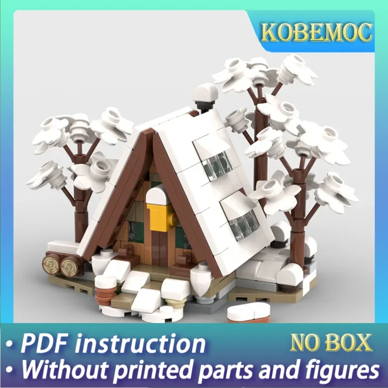 

YcMoc Building Blocks Mini 21338 A-Frame Cabin Winter Version Model Technology Bricks DIY Toys For Kids Children