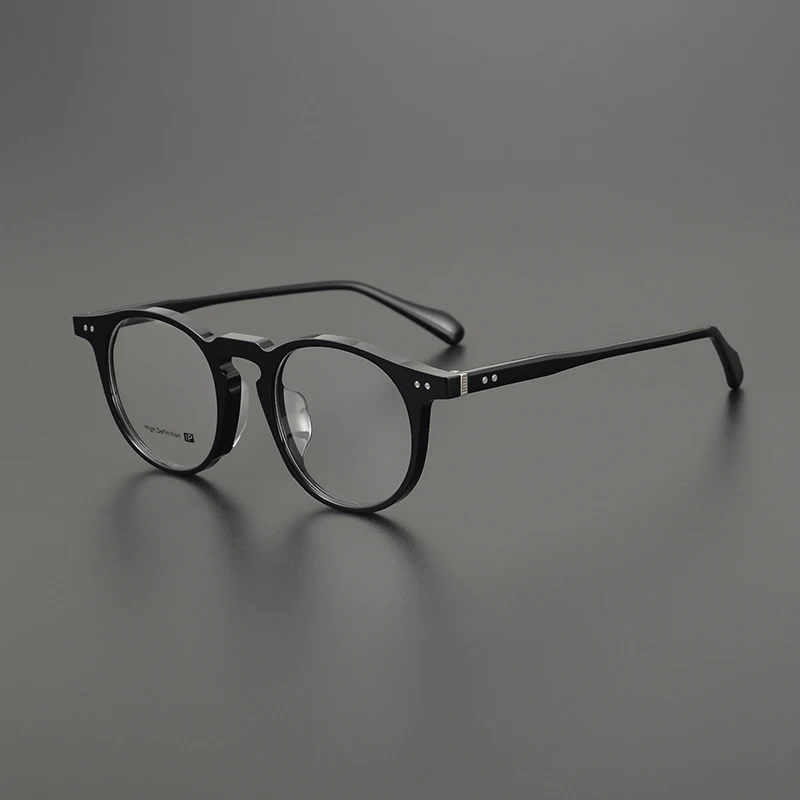 고품질 초경량 타원형 안경 프레임 대모갑 복고풍 패션 핑크 아트 비즈니스 캐주얼 광학 처방 안경