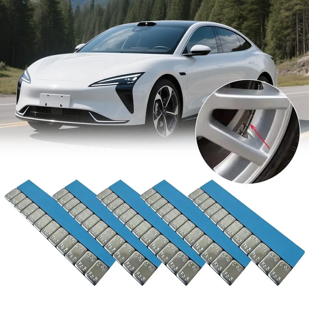 5/10 Streifen Radauswuchtgewichte Auto-Reifenwuchtgewichte Zubehör Klebegewichte aus Eisen für Auto und Motorrad – Detail 7