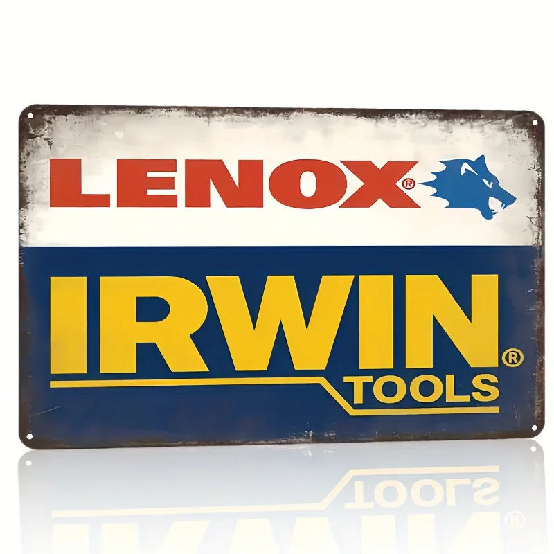 Vintage LENOX  Metal Sign - Rustic Iron Wall Decor with Pre-Drilled Holes, Easy to Hang, Perfect for Home, Bar, Cafe, Garage - D