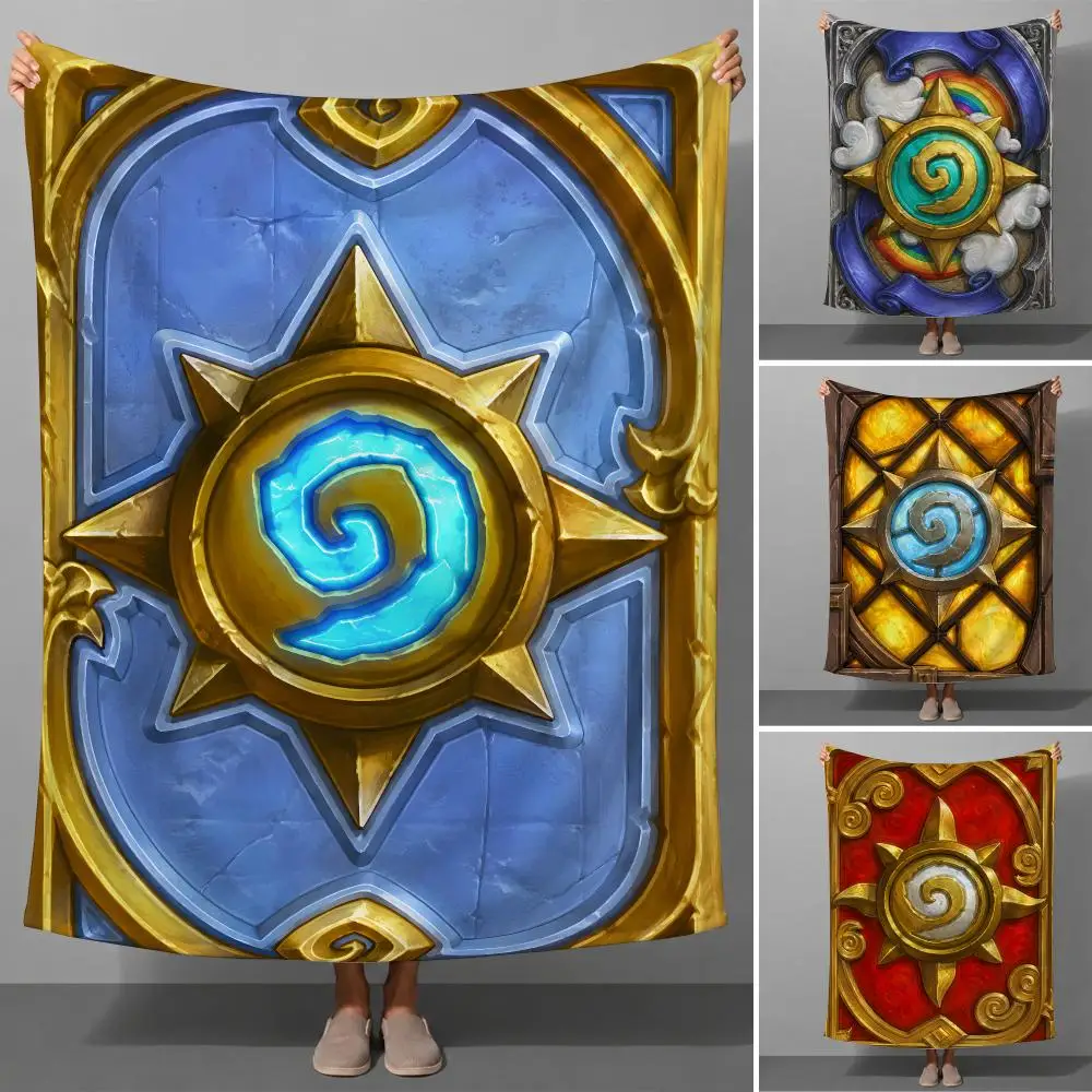 Game H-Hearthstone Digital Card  Fantasy Throw Soft Flannel Throw Blanket for Couch Bed Sofa Warm Cozy Lightweight All Season